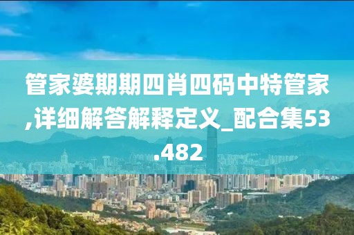 管家婆期期四肖四码中特管家,详细解答解释定义_配合集53.482
