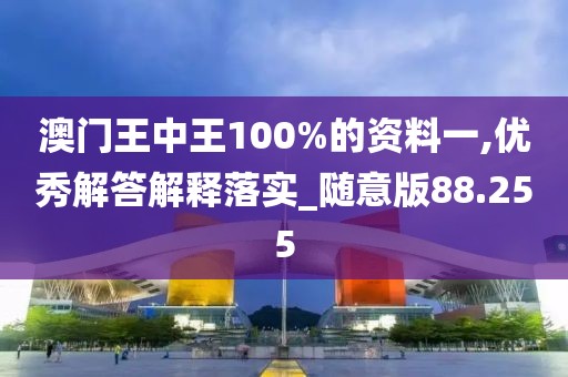 澳门王中王100%的资料一,优秀解答解释落实_随意版88.255