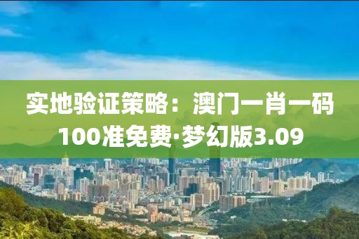 实地验证策略：澳门一肖一码100准免费·梦幻版3.09