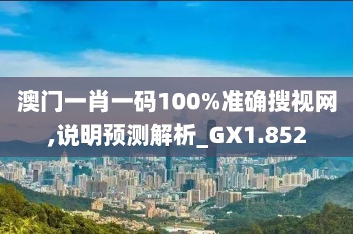 澳门一肖一码100%准确搜视网,说明预测解析_GX1.852