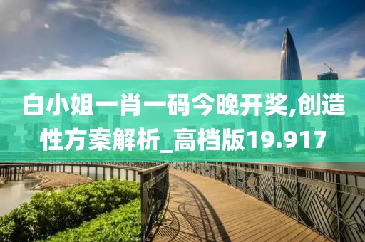 白小姐一肖一码今晚开奖,创造性方案解析_高档版19.917