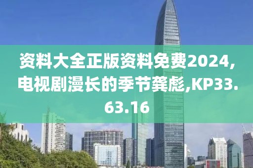 资料大全正版资料免费2024,电视剧漫长的季节龚彪,KP33.63.16