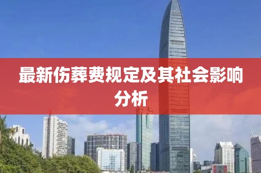 最新伤葬费规定及其社会影响分析
