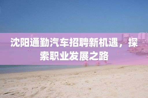 沈阳通勤汽车招聘新机遇，探索职业发展之路