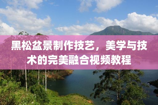黑松盆景制作技艺，美学与技术的完美融合视频教程
