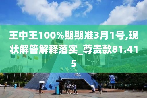 王中王100%期期准3月1号,现状解答解释落实_尊贵款81.415