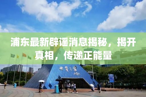 浦东最新辟谣消息