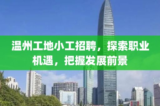 温州工地小工招聘，探索职业机遇，把握发展前景