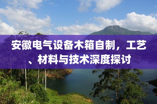 安徽电气设备木箱自制，工艺、材料与技术深度探讨