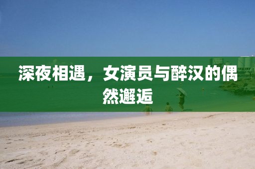 深夜相遇，女演员与醉汉的偶然邂逅
