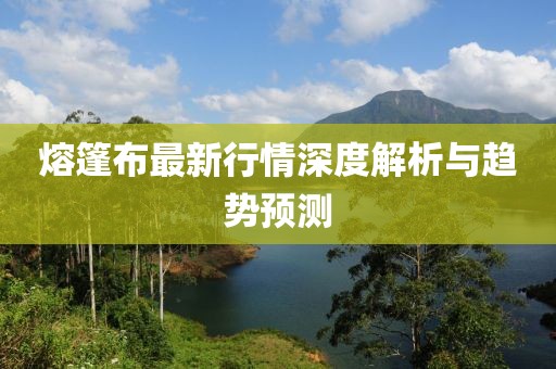 熔篷布最新行情