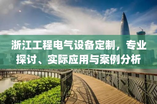 浙江工程电气设备定制，专业探讨、实际应用与案例分析