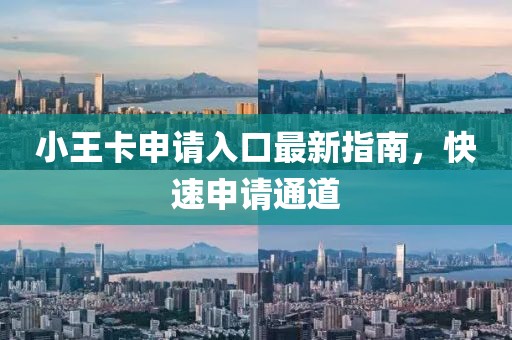 小王卡申请入口最新指南，快速申请通道