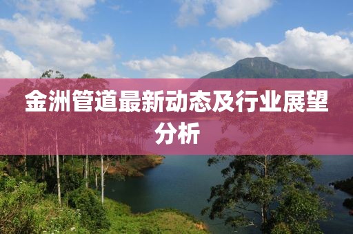 金洲管道最新