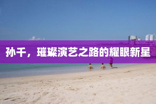 孙千，璀璨演艺之路的耀眼新星