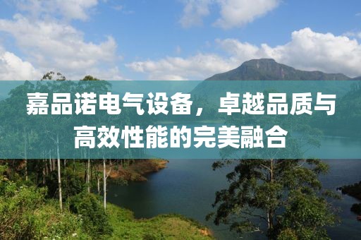 嘉品诺电气设备，卓越品质与高效性能的完美融合