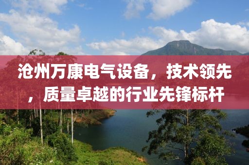 沧州万康电气设备，技术领先，质量卓越的行业先锋标杆