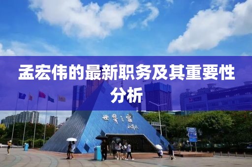 孟宏伟最新职务