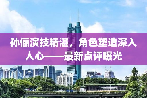 孙俪最新点评