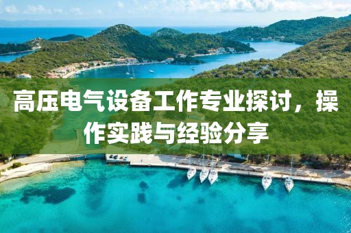 高压电气设备工作专业探讨，操作实践与经验分享