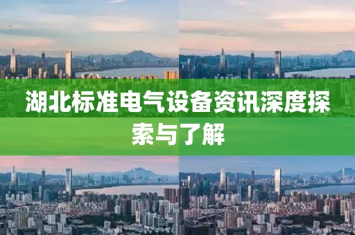 湖北标准电气设备资讯深度探索与了解