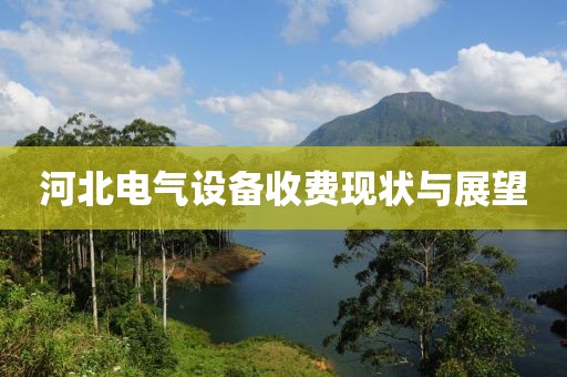 河北电气设备收费现状与展望