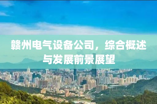 赣州电气设备公司，综合概述与发展前景展望