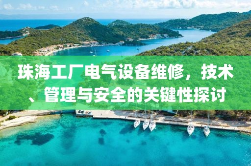 珠海工厂电气设备维修，技术、管理与安全的关键性探讨