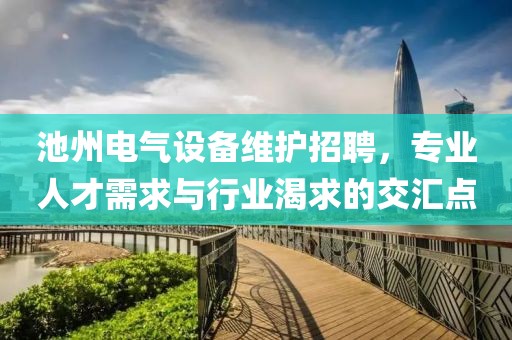 池州电气设备维护招聘，专业人才需求与行业渴求的交汇点