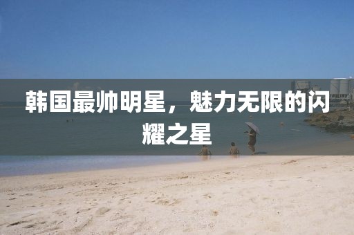 韩国最帅明星，魅力无限的闪耀之星