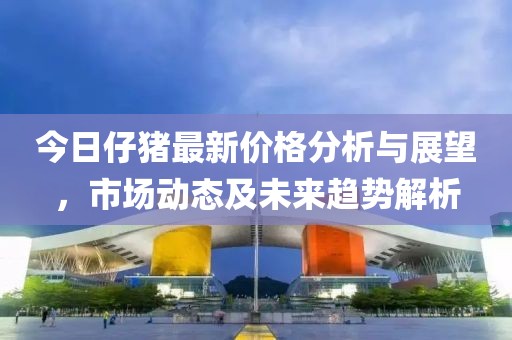 今日仔猪最新价格分析与展望，市场动态及未来趋势解析