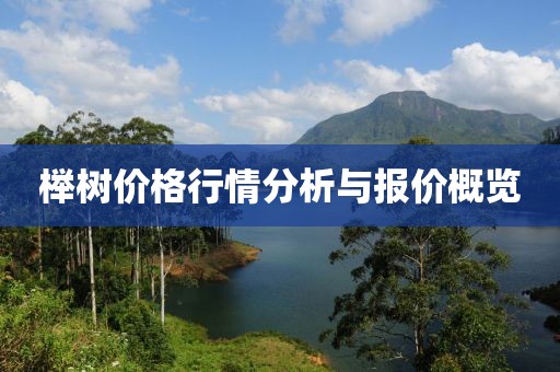 榉树价格行情分析与报价概览