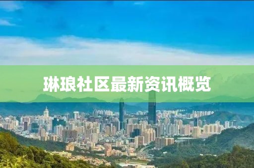 琳琅社区最新资讯概览