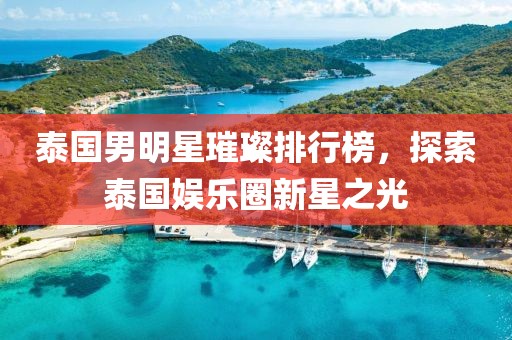 泰国男明星璀璨排行榜，探索泰国娱乐圈新星之光
