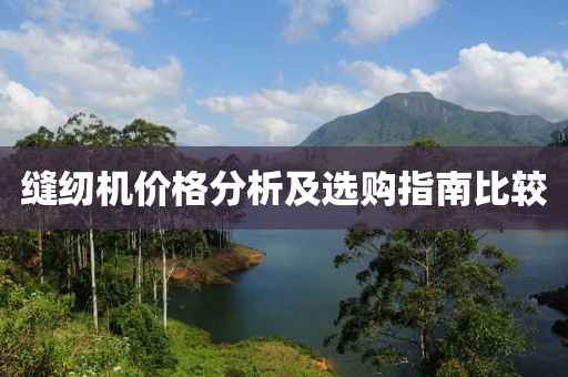 缝纫机价格分析及选购指南比较