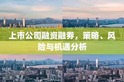 上市公司融资融券，策略、风险与机遇分析