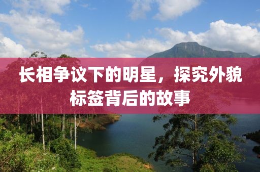 长相争议下的明星，探究外貌标签背后的故事