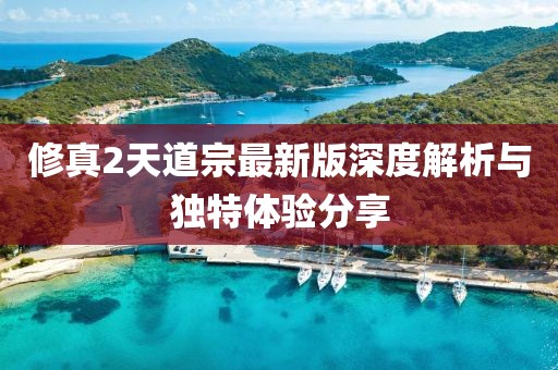 修真2天道宗最新版深度解析与独特体验分享