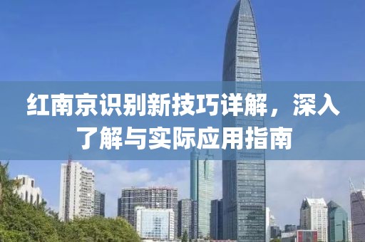 红南京识别新技巧详解，深入了解与实际应用指南