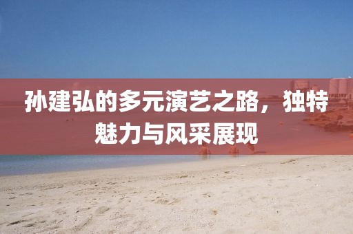 孙建弘的多元演艺之路，独特魅力与风采展现