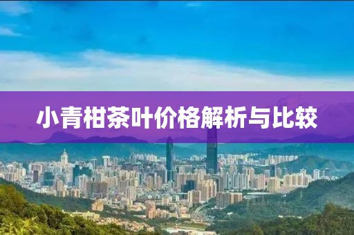小青柑茶叶价格解析与比较