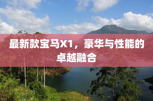 最新款宝马X1，豪华与性能的卓越融合