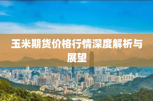 玉米期货价格行情深度解析与展望