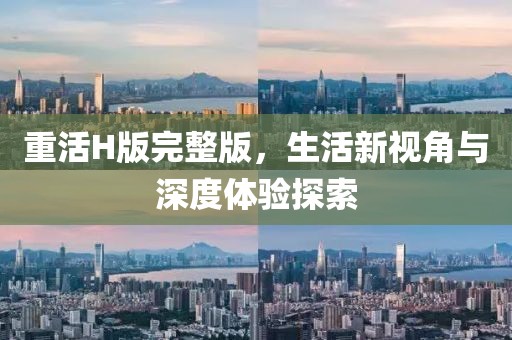 重活H版完整版，生活新视角与深度体验探索