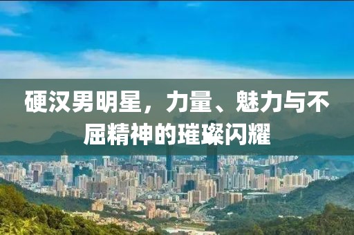 硬汉男明星，力量、魅力与不屈精神的璀璨闪耀