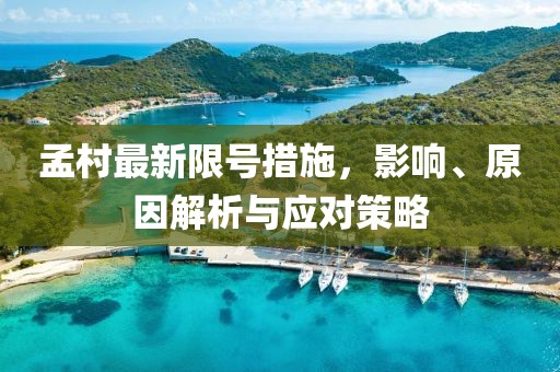 孟村最新限号