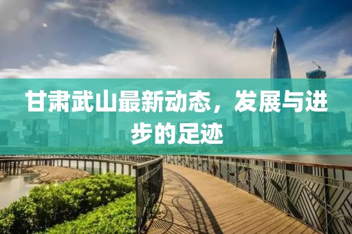 甘肃武山最新动态，发展与进步的足迹