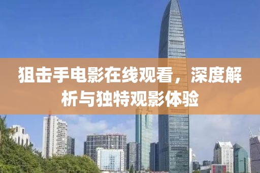 狙击手电影在线观看，深度解析与独特观影体验