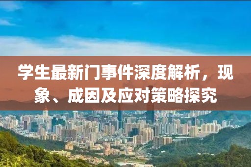 学生最新门事件深度解析，现象、成因及应对策略探究