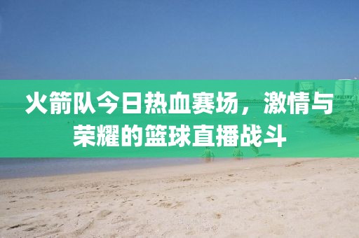 火箭队今日热血赛场，激情与荣耀的篮球直播战斗